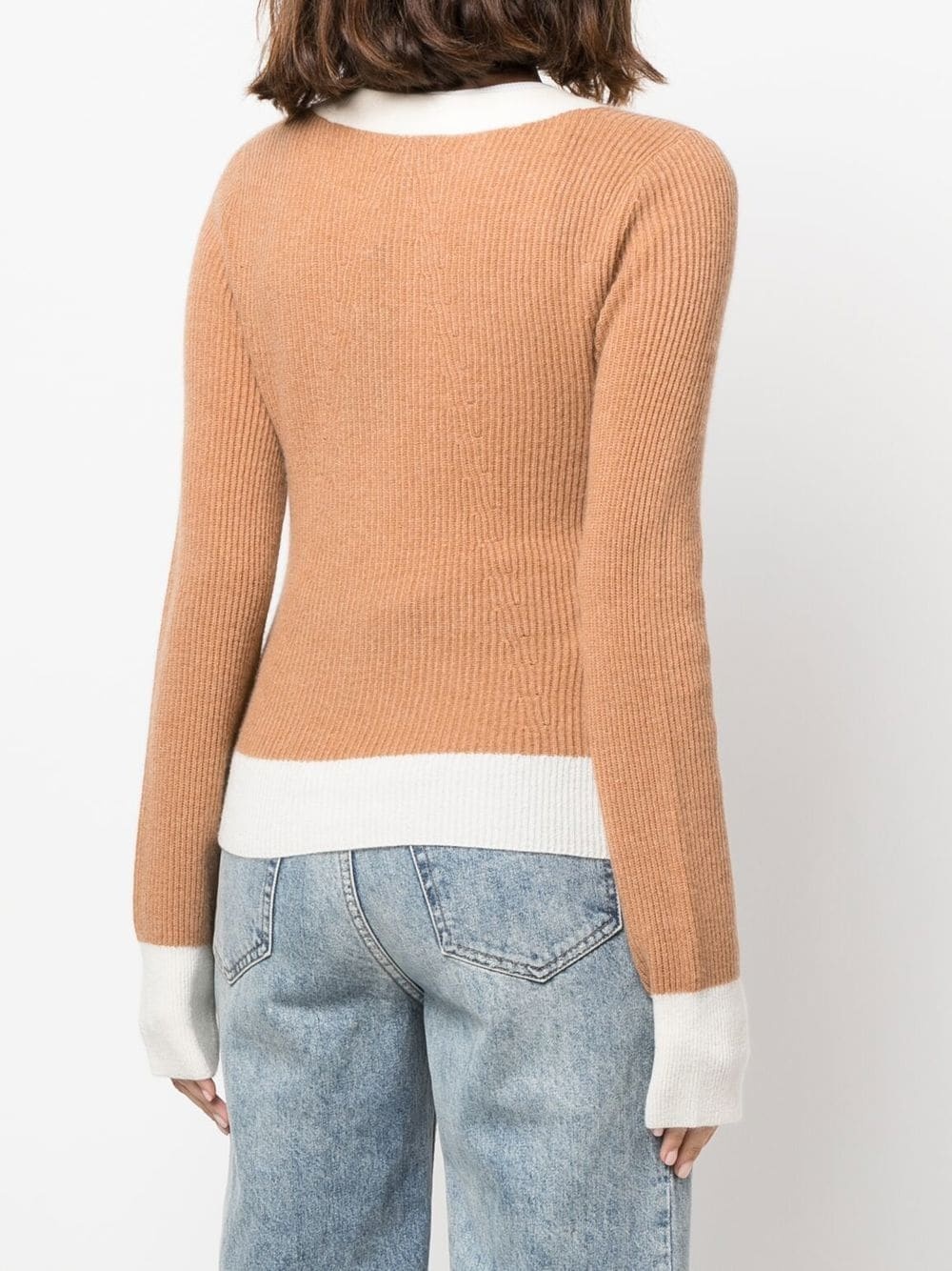 ribbed cashmere cardigan - 4