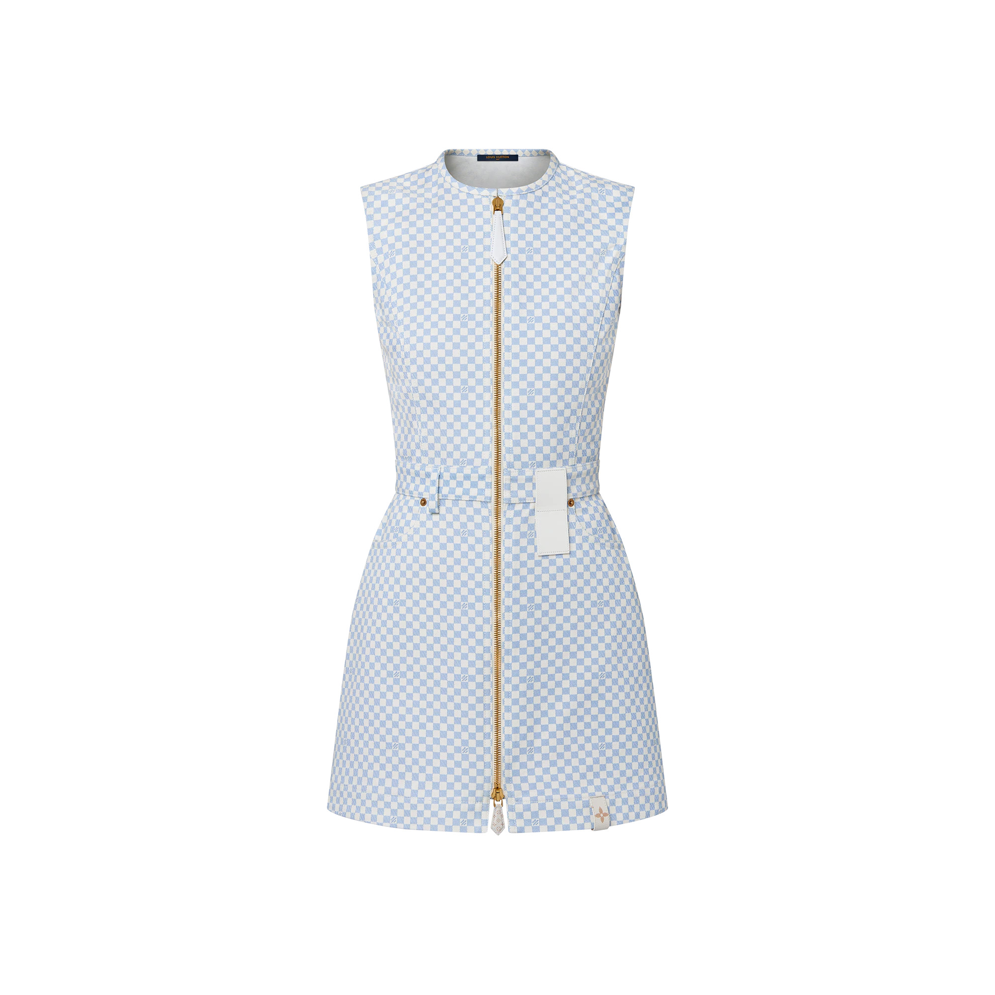Damier Zip-Up Dress - 1