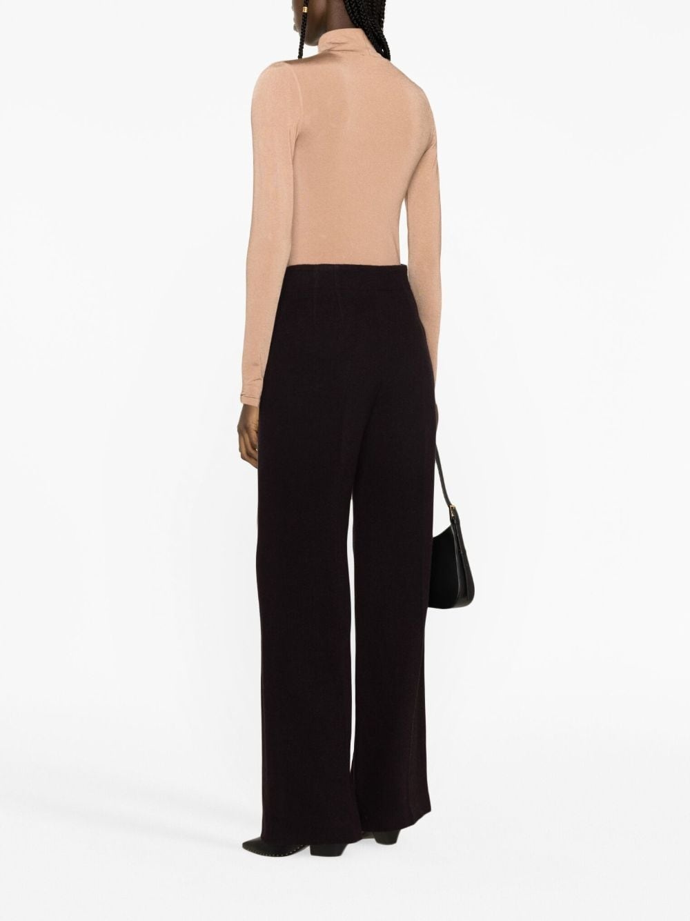 wide-leg tailored trousers - 4