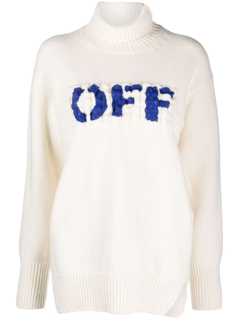 Boiled Logo-appliquÃ© wool jumper 1
