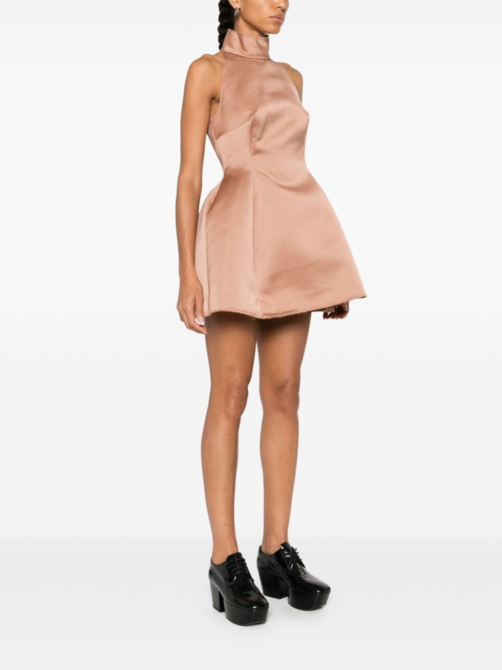 duchess satin mini dress - 3