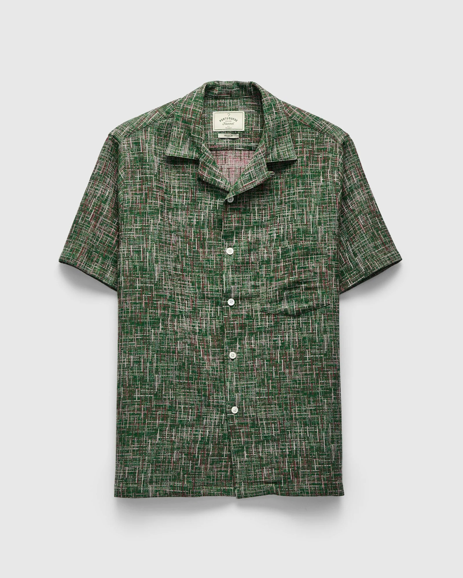 Summer Boucle Shirt in Green - 1