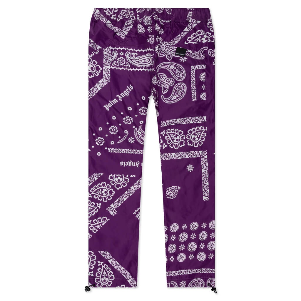 PALM ANGELS BANDANA PRINTED AFTERSPORT - PURPLE/WHITE - 2