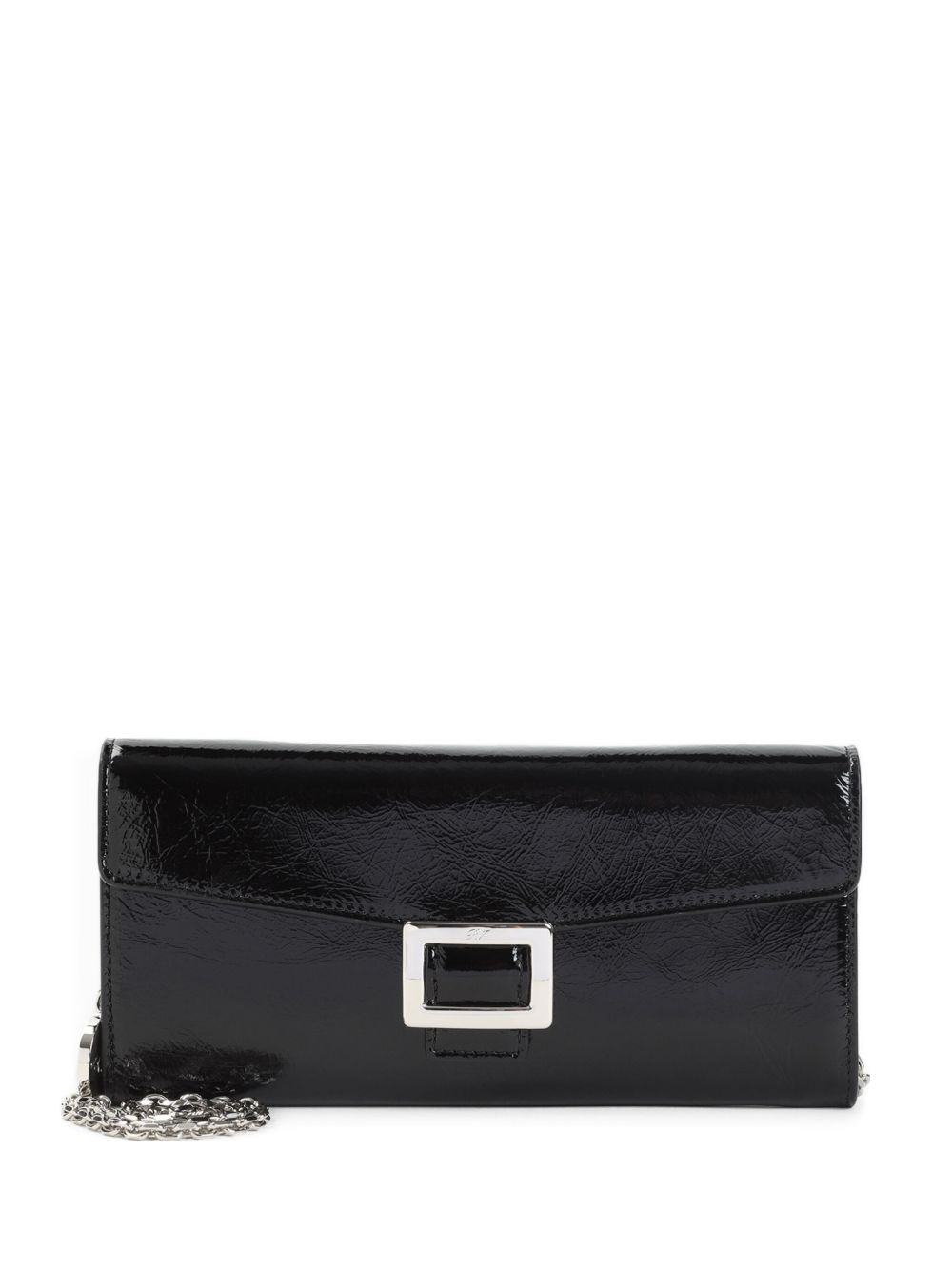 Belle Vivier patent-leather chain-strap clutch bag - 1