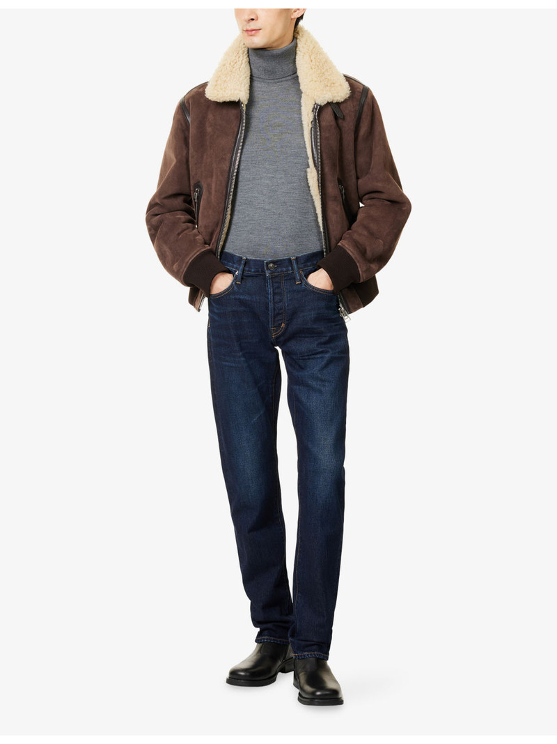 TOM FORD Regular-Fit Straight-Leg Denim Blend Jeans outlook