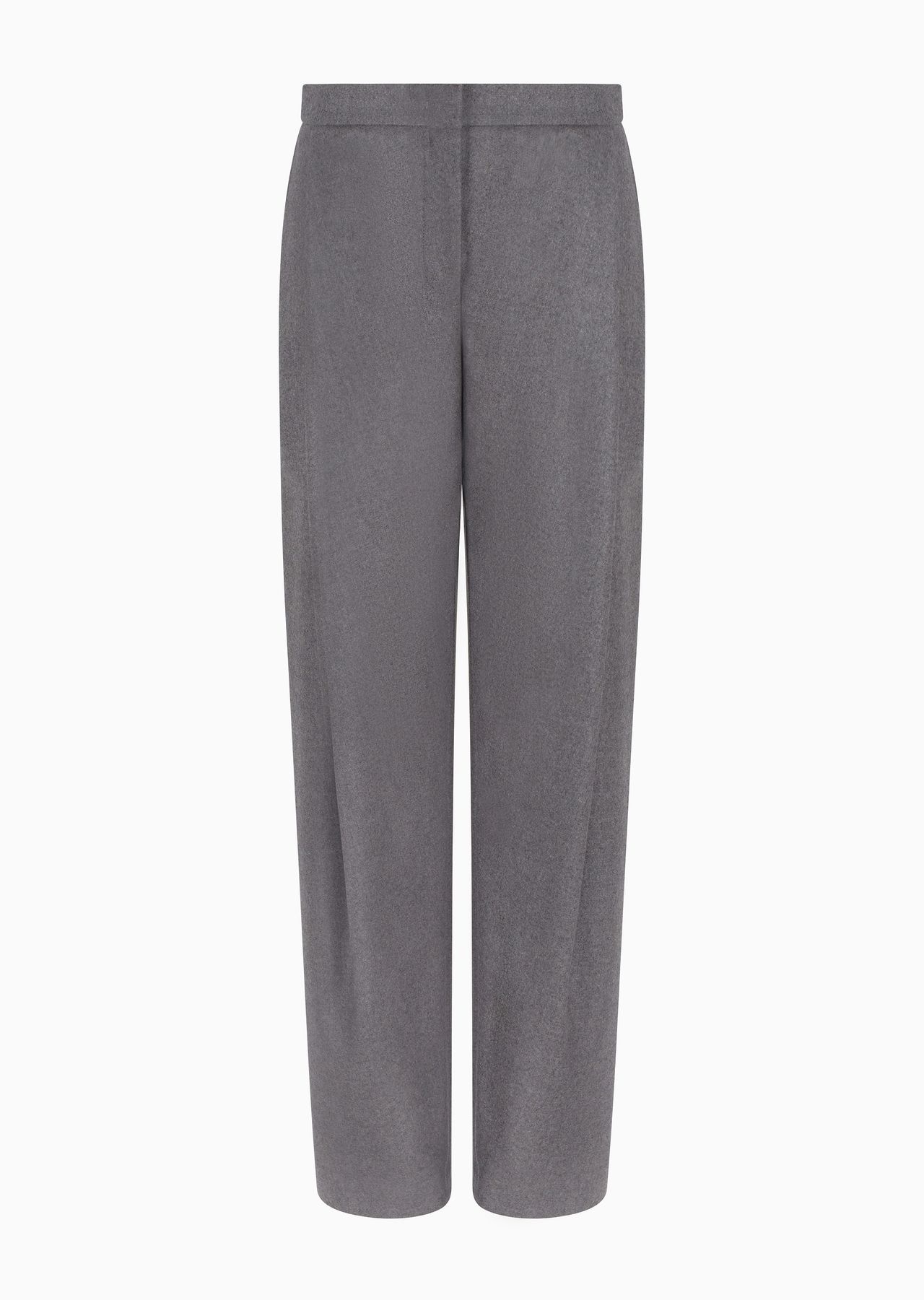Straight, single-darted cashmere flannel trousers - 1