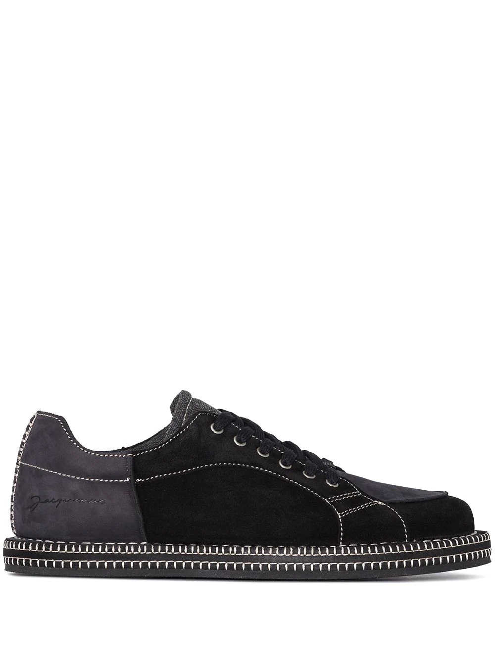 Blé panelled lace-up sneakers - 1