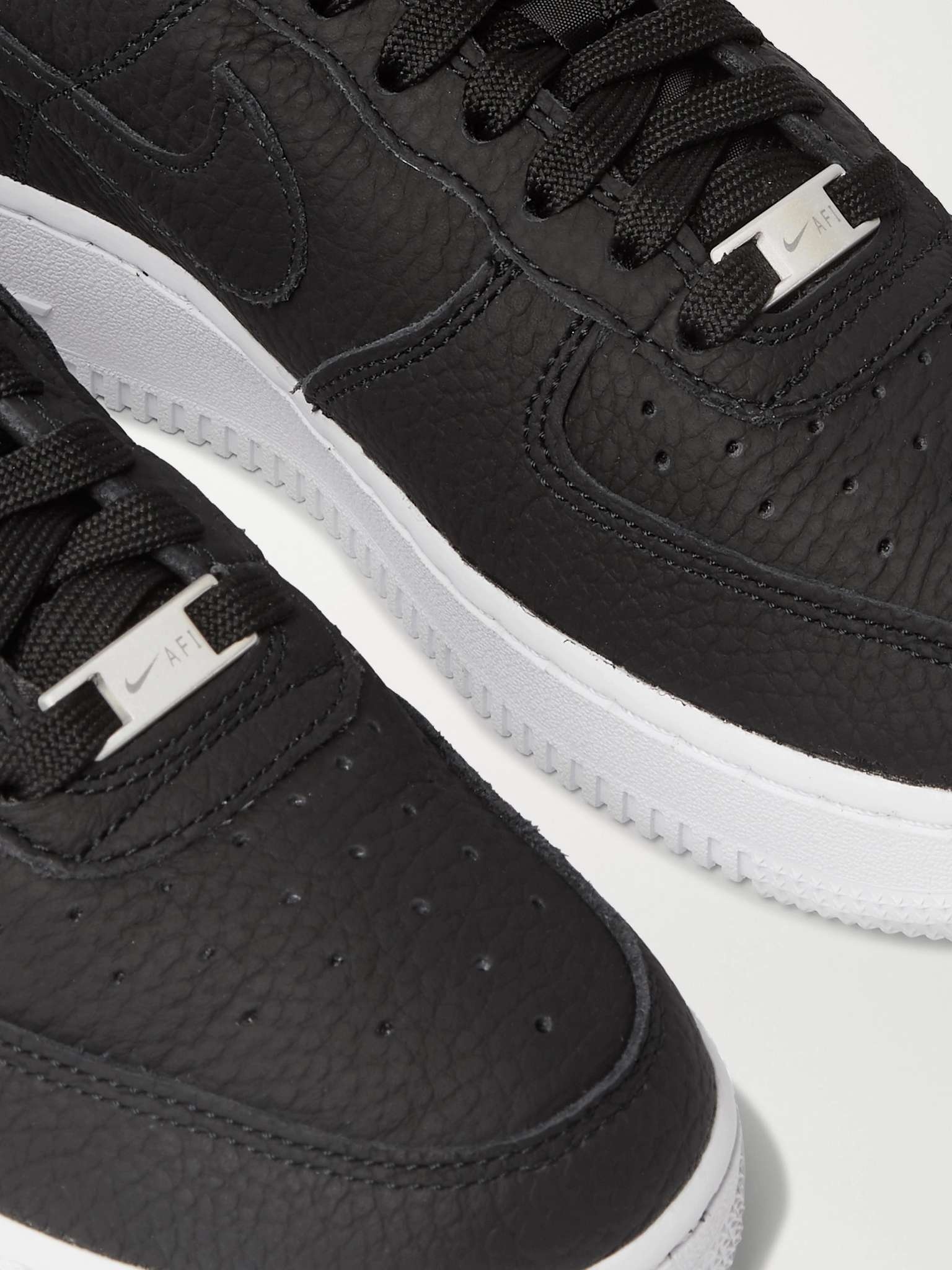 Air Force 1 07 Suede-Trimmed Leather Sneakers - 6