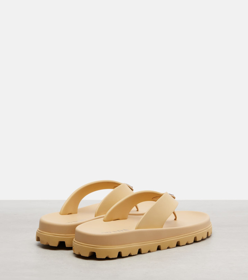 Prada Logo thong sandals outlook
