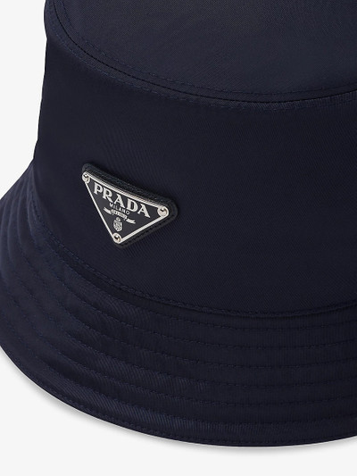 Prada Logo-plaque recycled-nylon bucket hat outlook