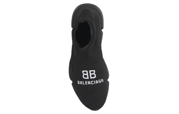 Balenciaga Recycled Speed Sneaker 'Knittted Black' 617238W2A511000 - 5