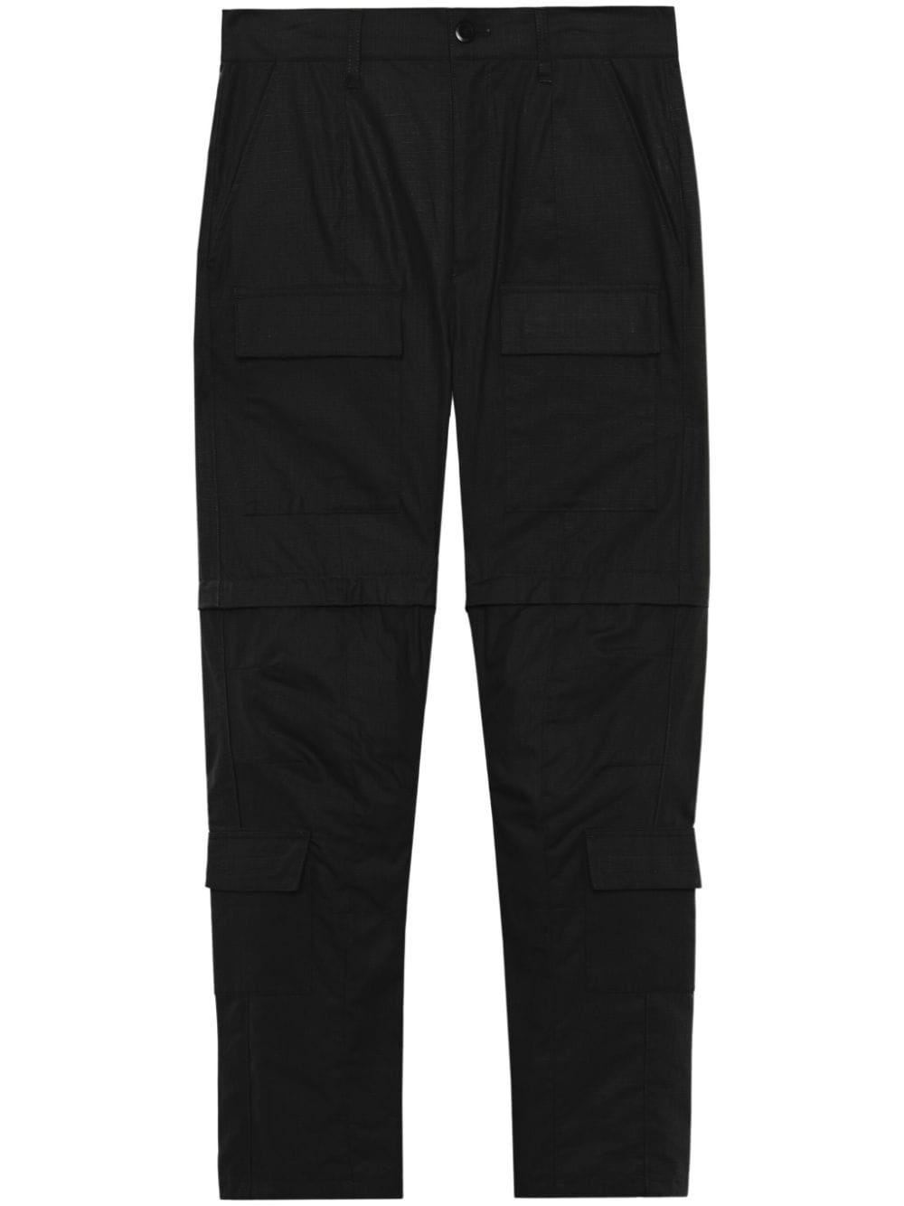 tapered-leg ripstop cargo trousers - 1