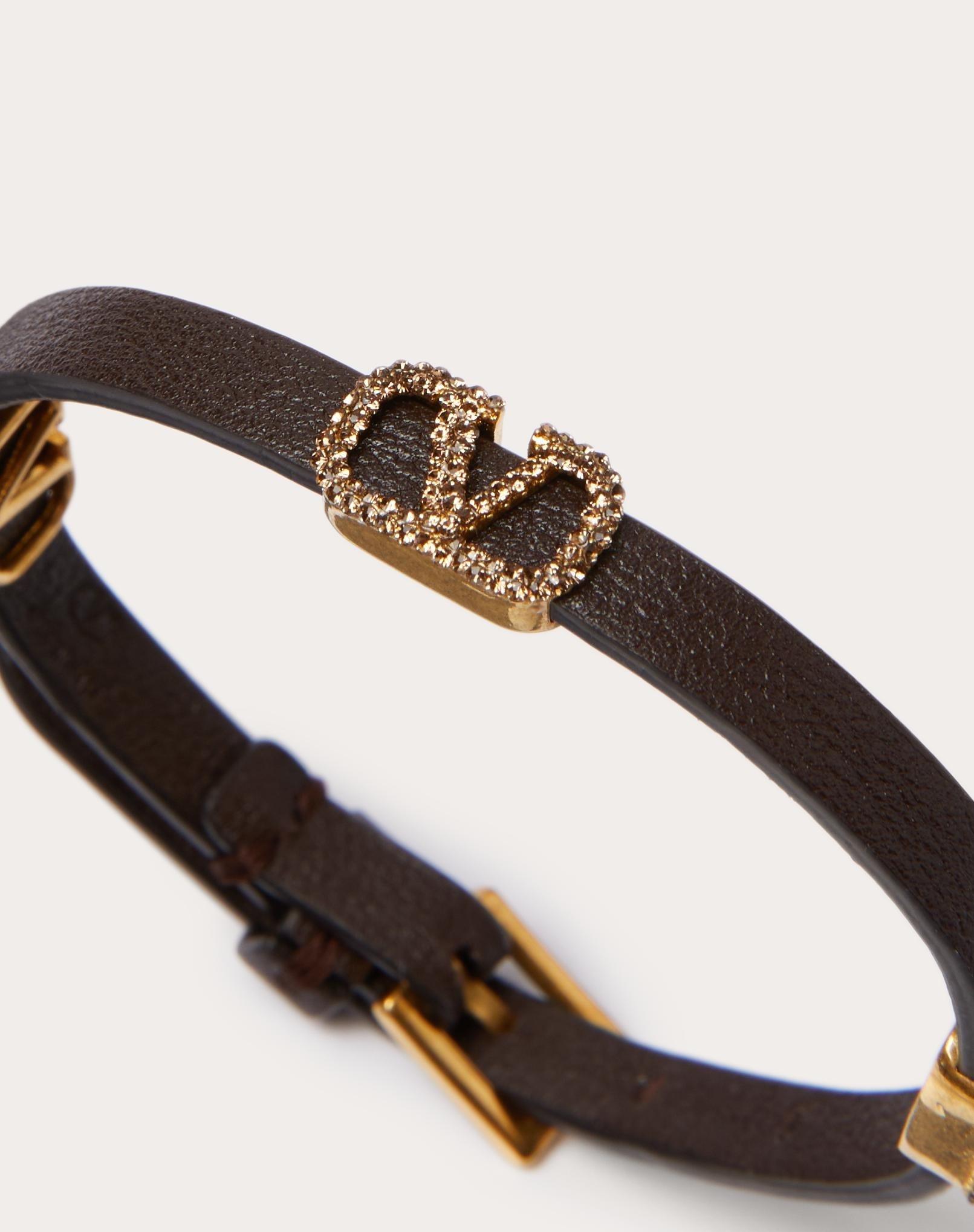 VLOGO SIGNATURE LEATHER BRACELET - 2