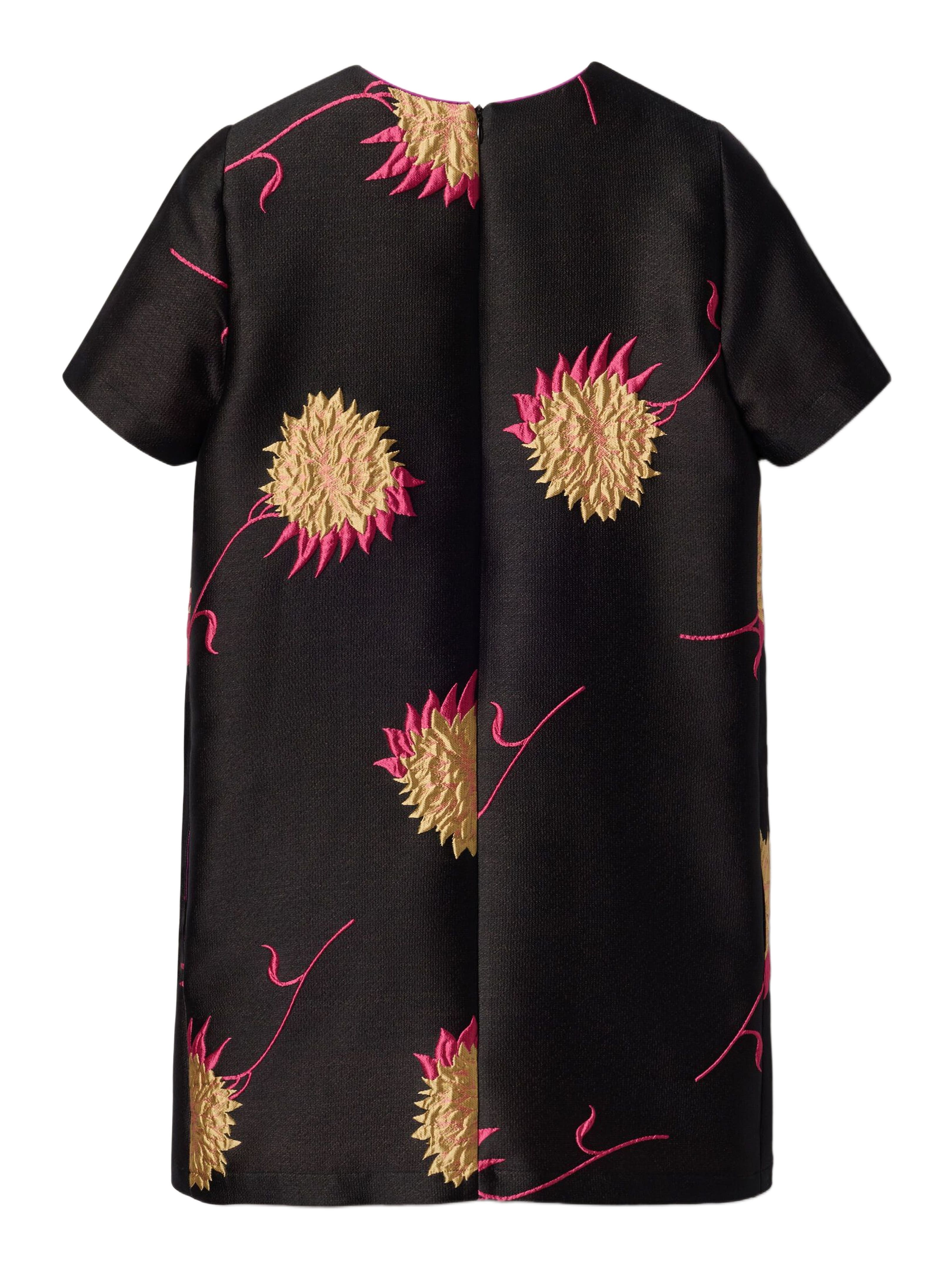 La DoubleJ Mini Swing Dress Derby Jacquard Black at Nordstrom - 3
