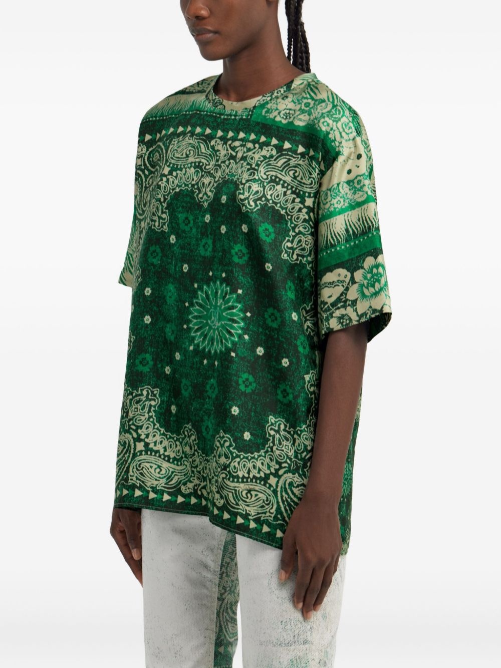 bandana-print T-shirt - 4