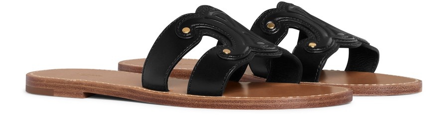 CELINE Celine Triomphe mule in calfskin | 24s | REVERSIBLE