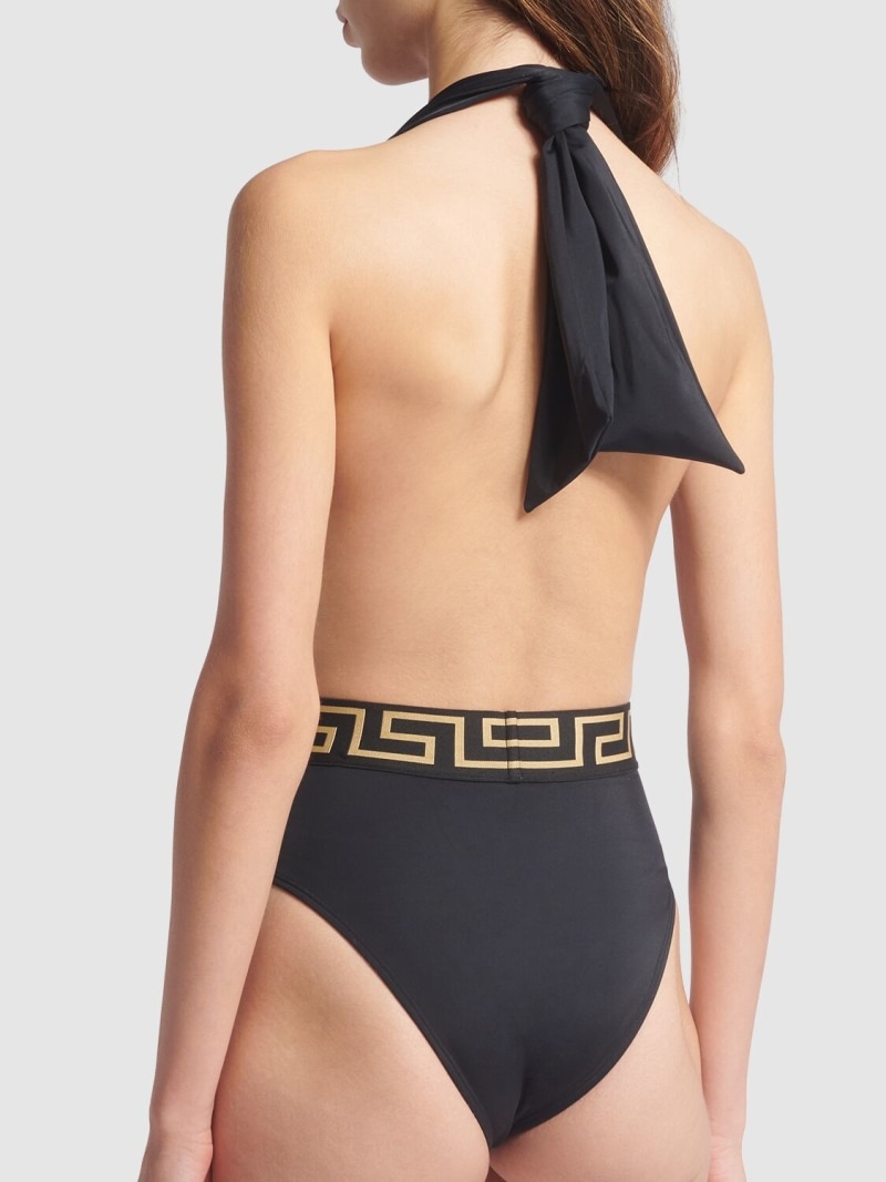 Greca Lycra one-piece swimsuit - 3