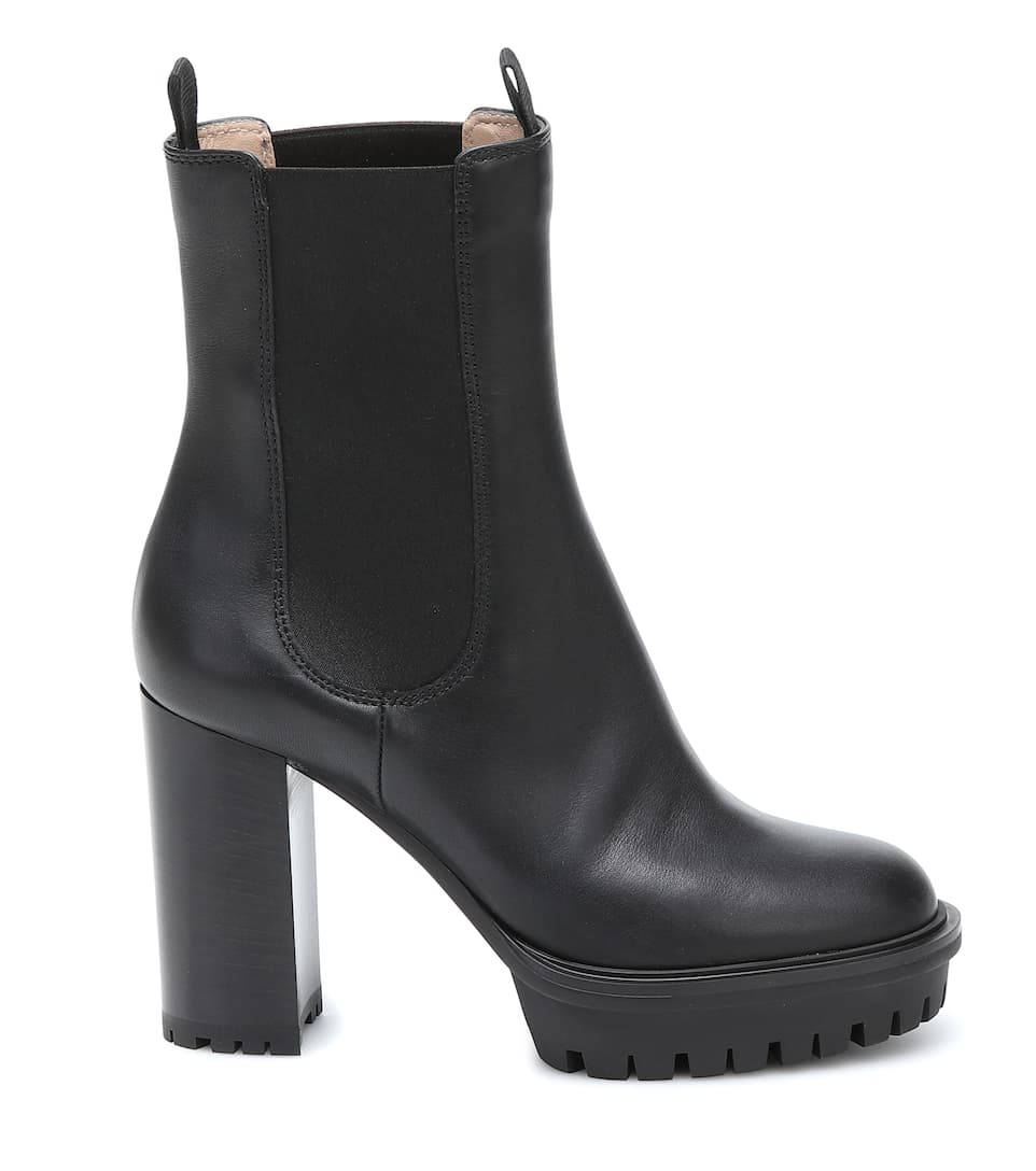 Leather ankle boots - 4