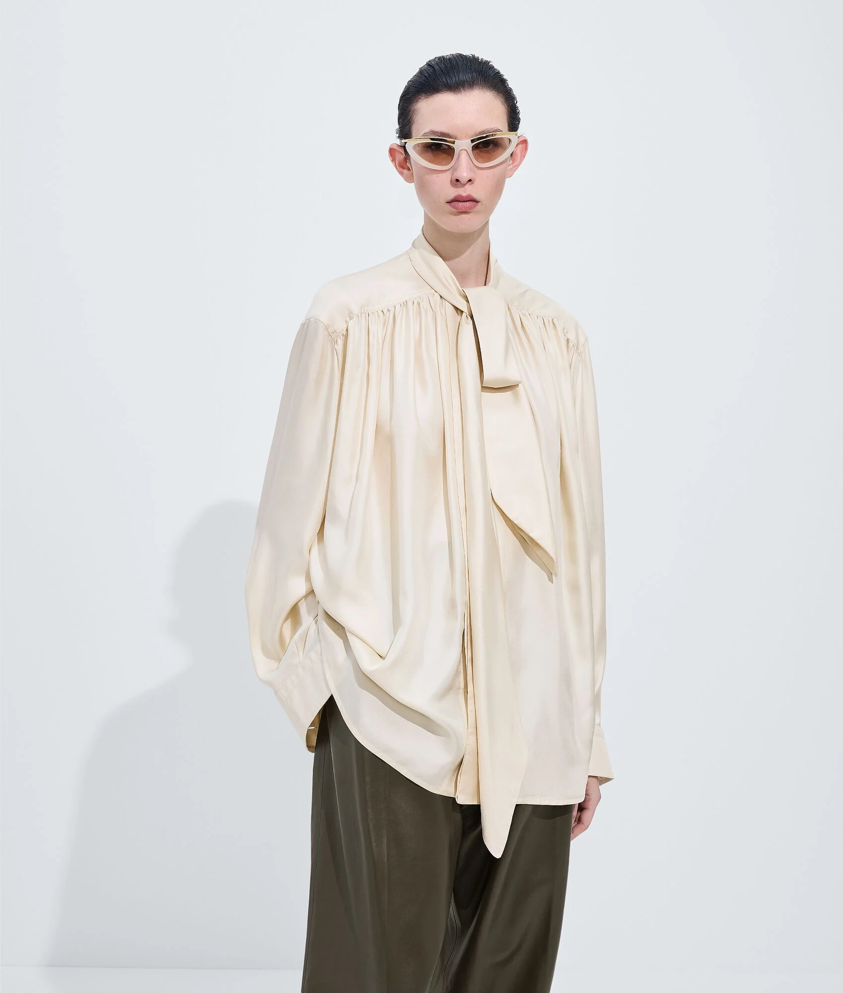 Viscose Twill Blouse - 1