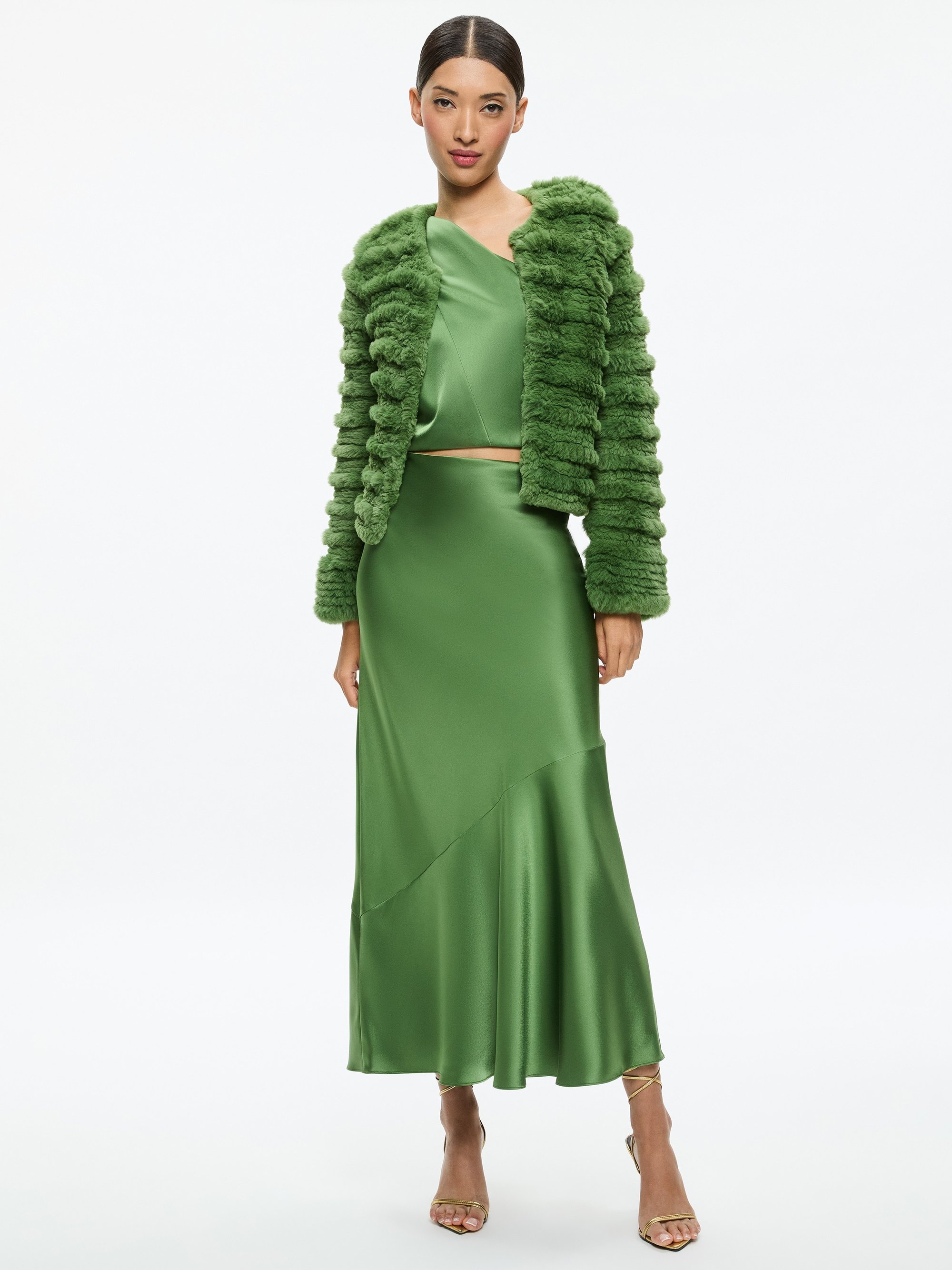FAWN FAUX FUR TEXTURED JACKET - 6
