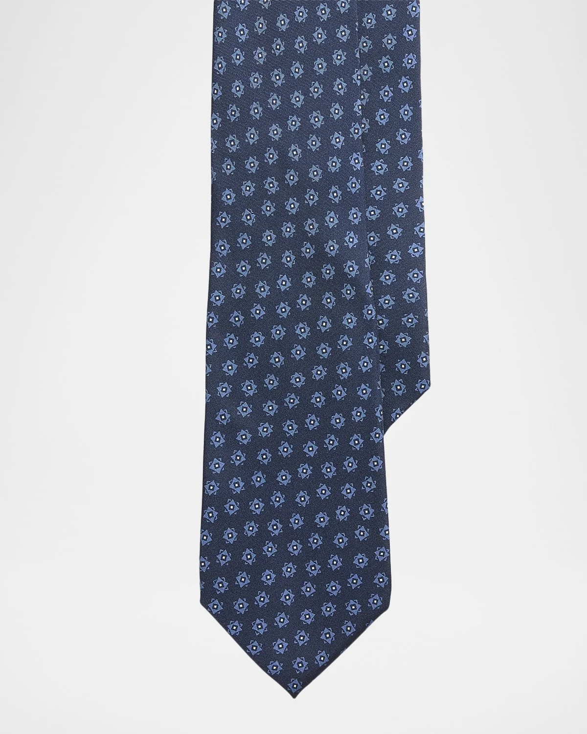 Men's Geometric-Print Silk Tie - 1