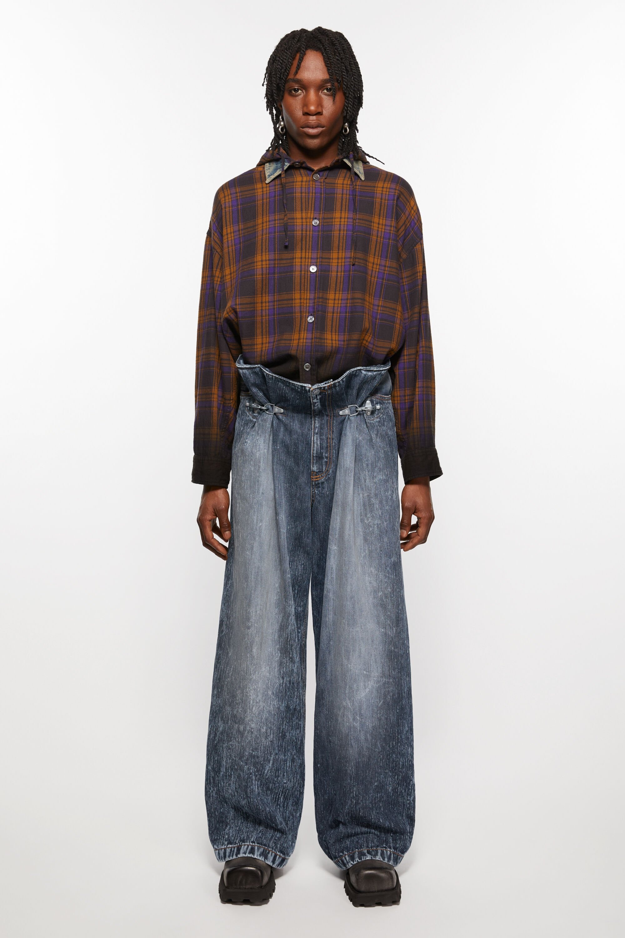 Denim trousers - Stone grey - 2