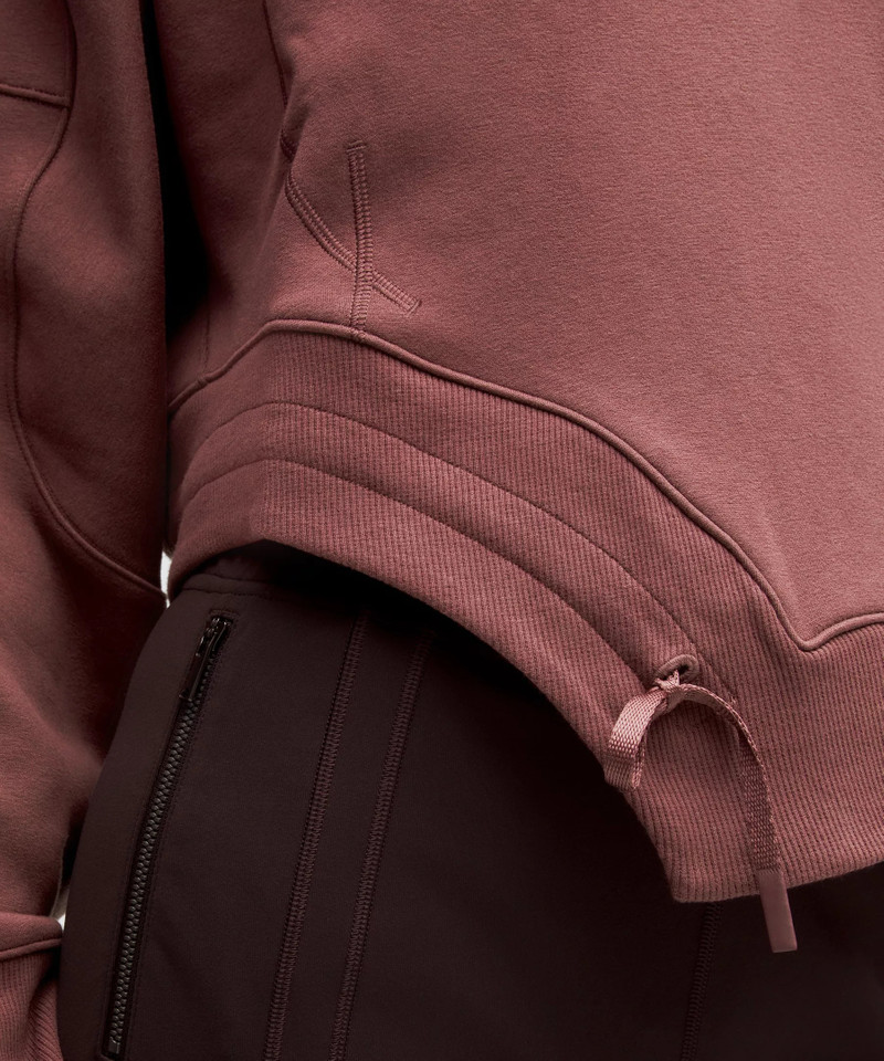 Plush Fleece Curved Hem Pullover 5