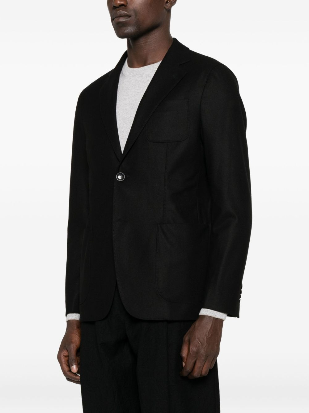 two-button patch-pocket jacket - 3