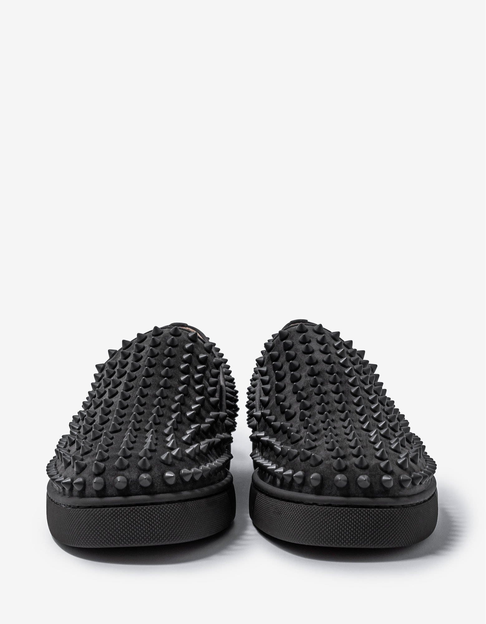 Christian Louboutin Roller-Boat Ombre Grey Suede Trainers - 5