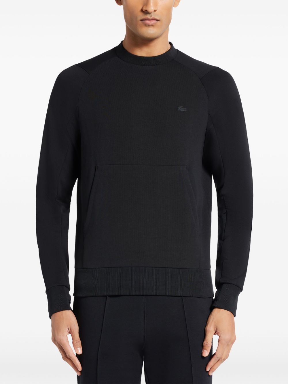 pouch-pocket fleece sweatshirt - 3