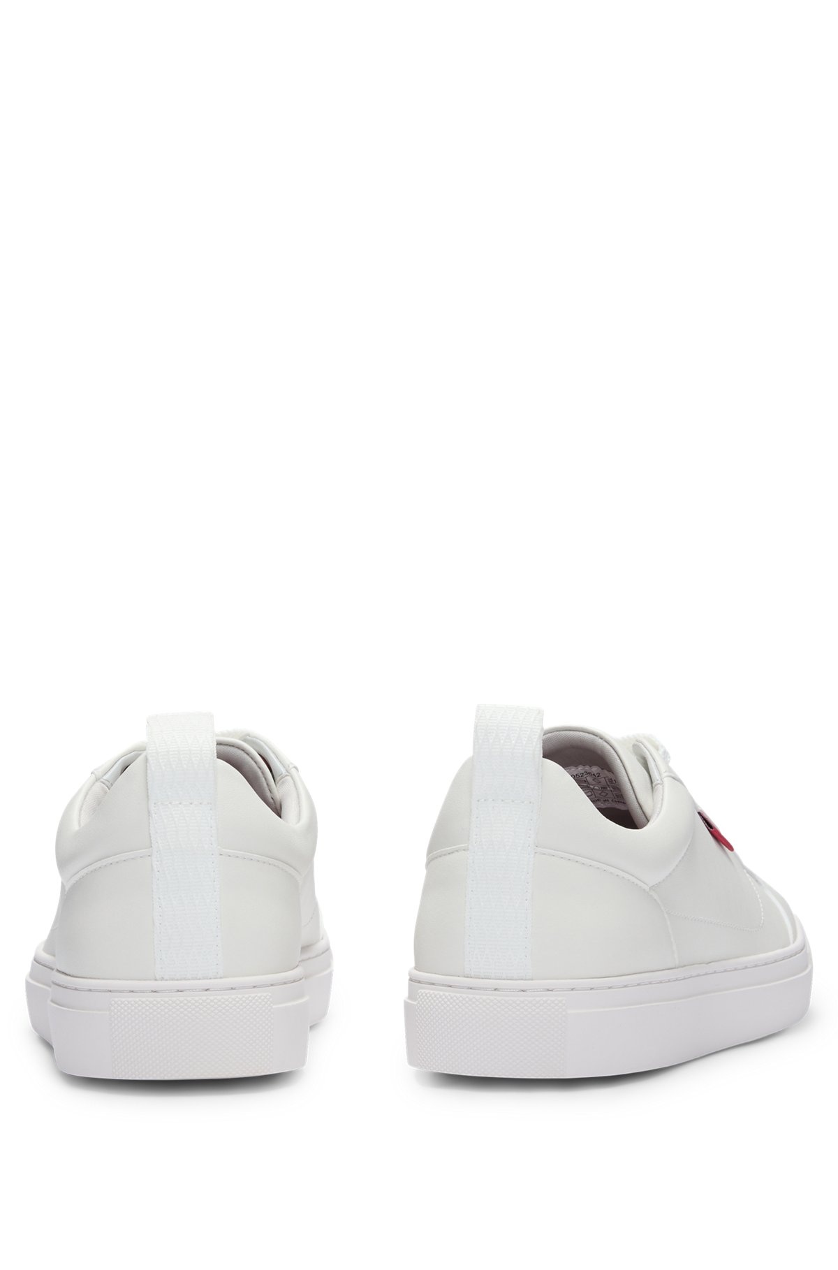 CUPSOLE TRAINERS IN FAUX LEATHER WITH LOGO FLAG - 5