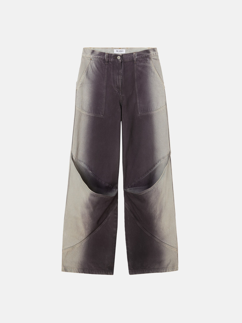 PURPLE AND WHITE LONG PANTS 1
