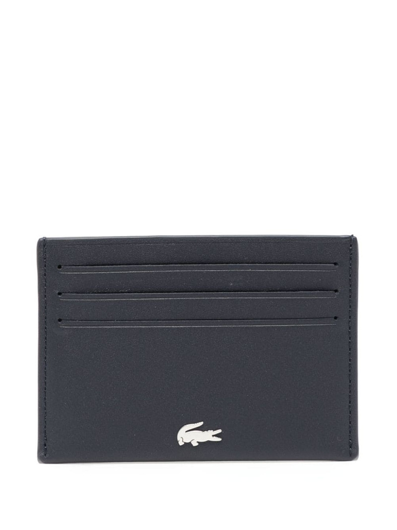 Fitzgerald logo-plaque leather cardholder 1
