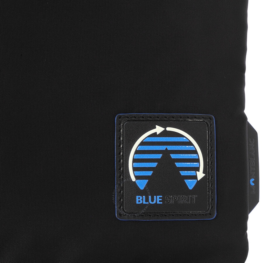 Montblanc Black Blue Nylon Spirit Medium Pouch - 4