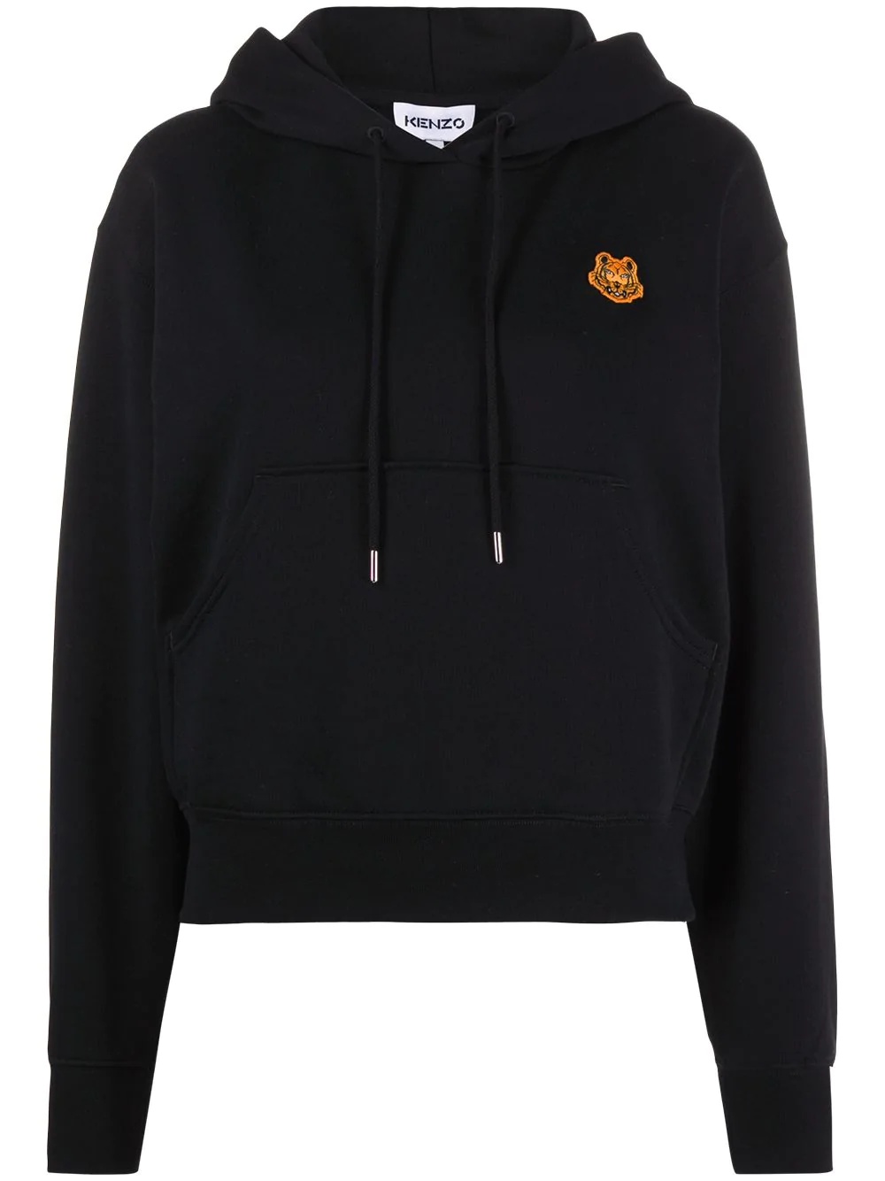 knitted cotton hoodie - 1