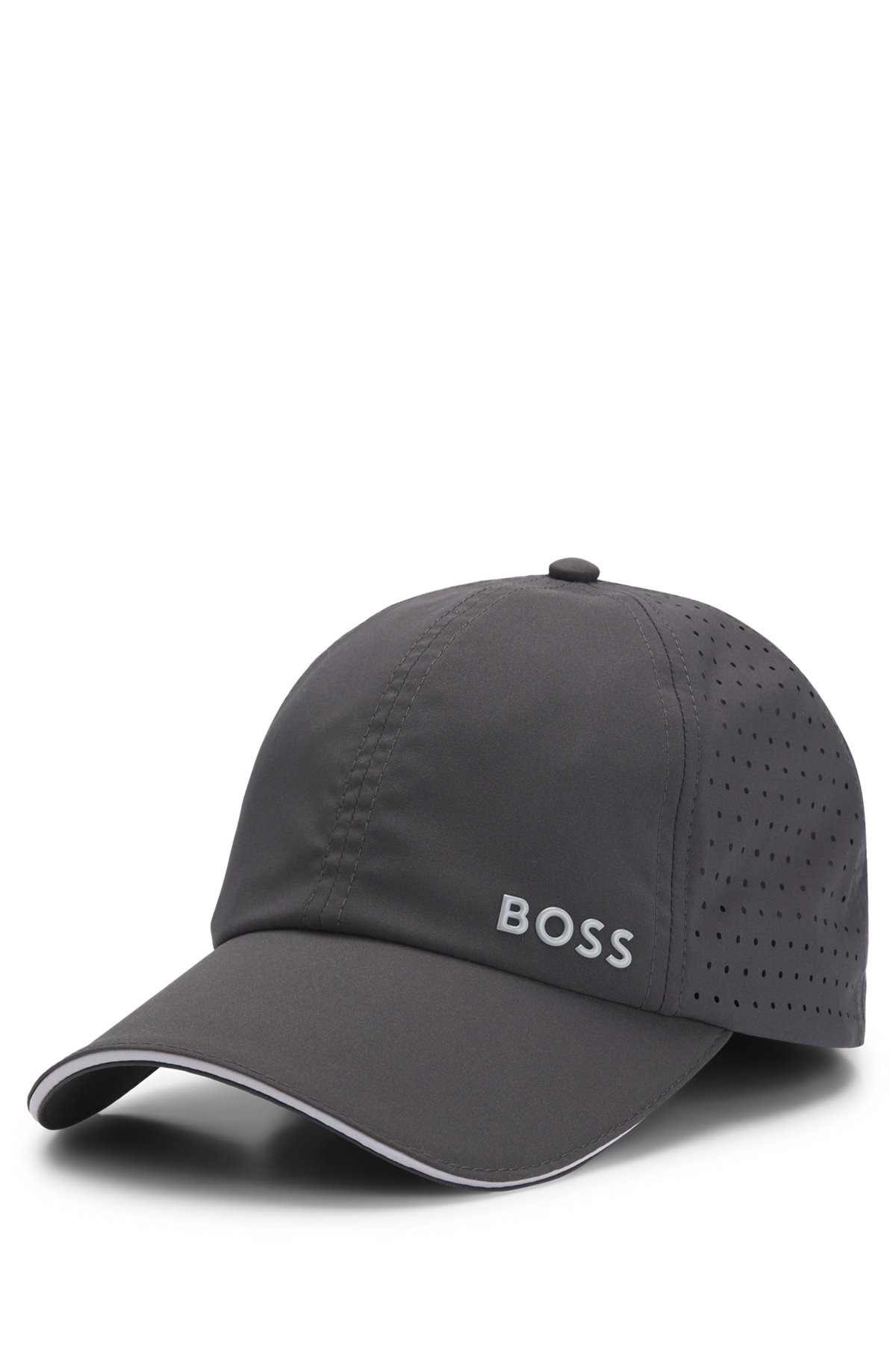 TAFFETA CAP WITH LASER-CUT DOT PATTERN - 1