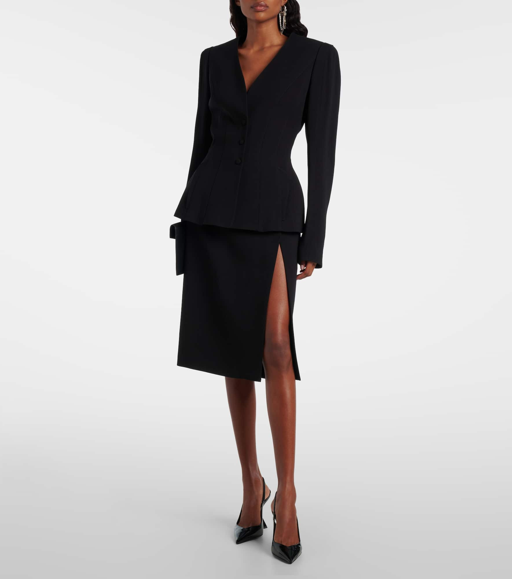 High-rise wrap skirt - 2