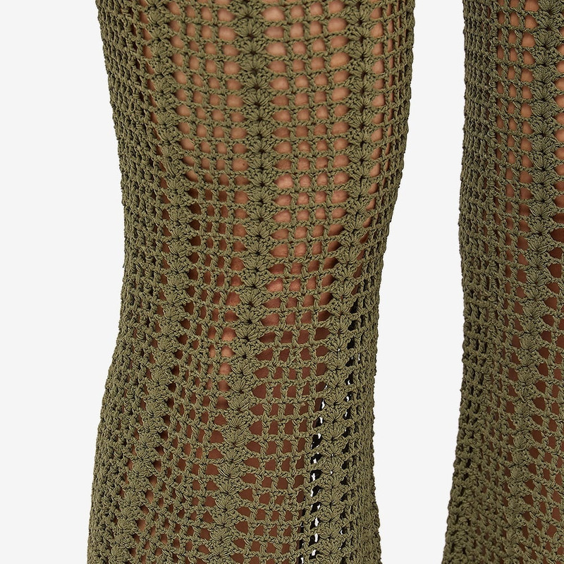 Dion Lee Dion Lee Open Crochet Flared Trousers outlook