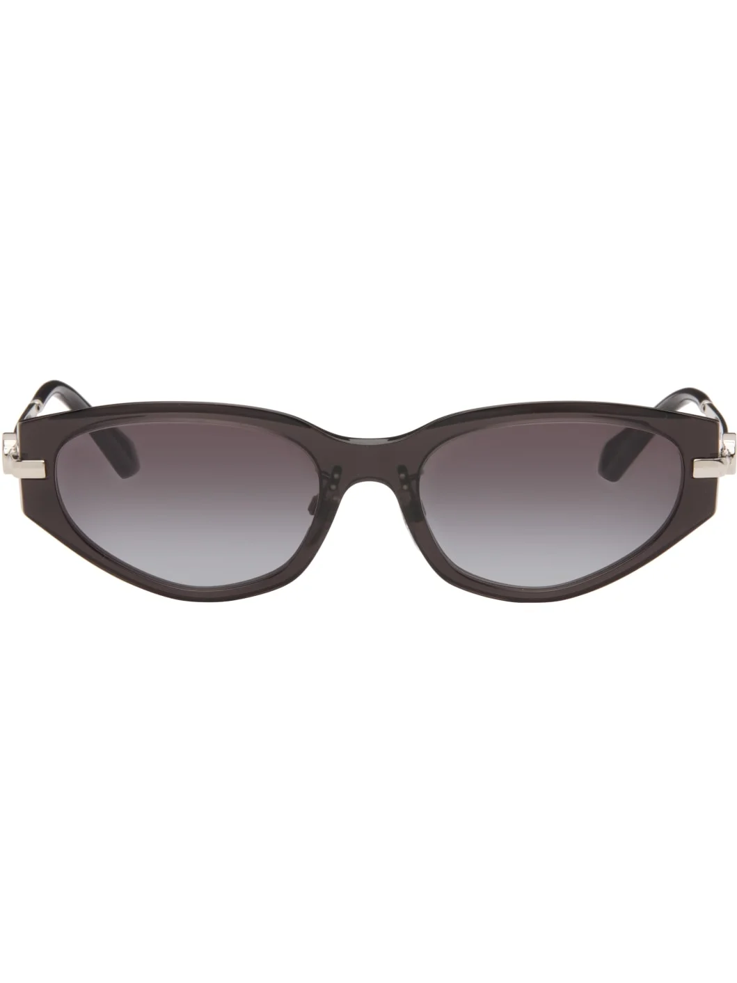 Black Oval Sunglasses - 1