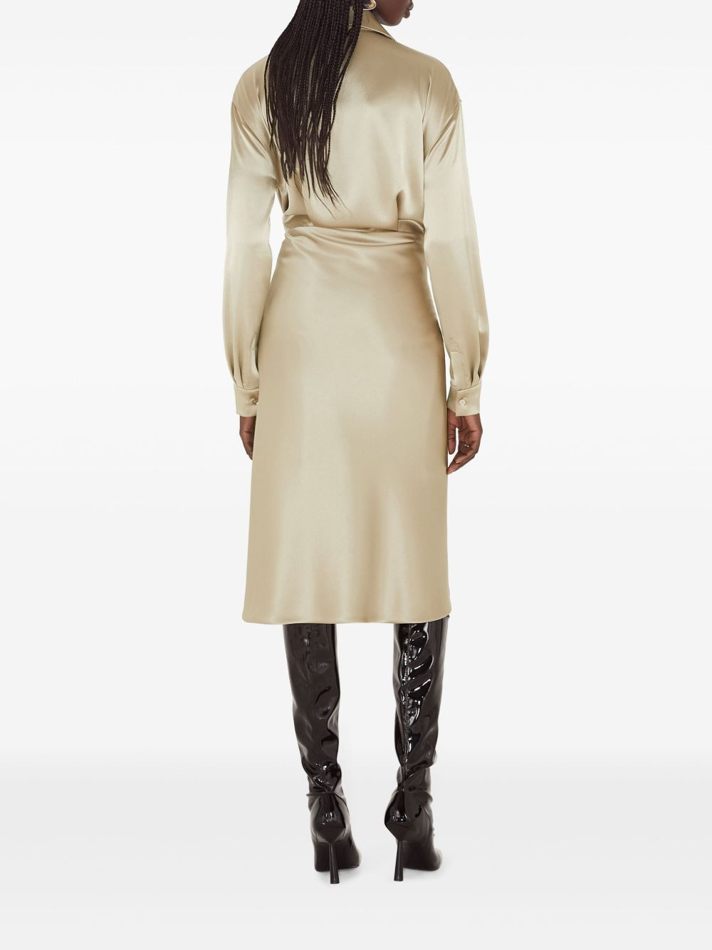 satin dress - 4