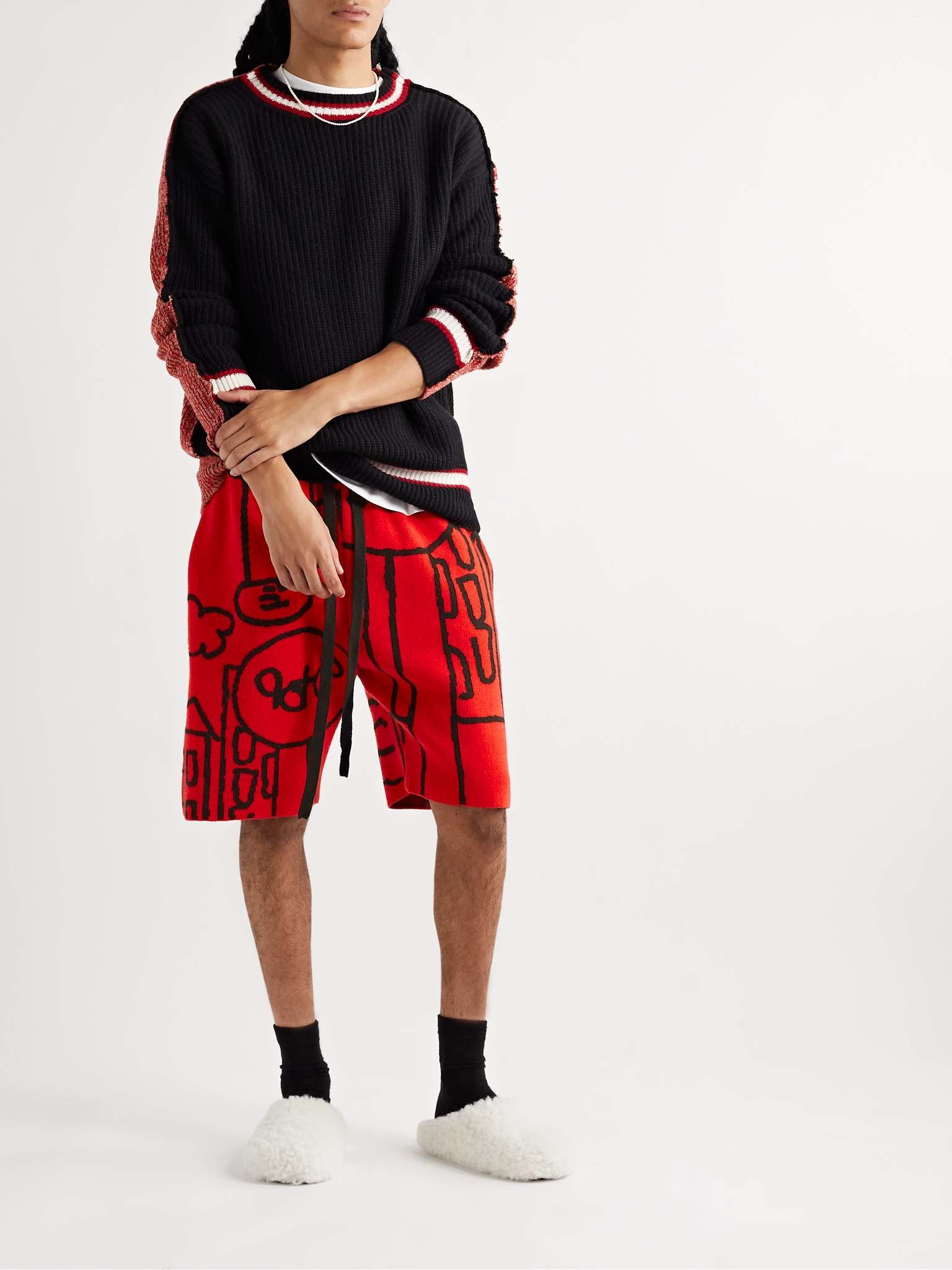 + Inner City Arts Cashmere-Jacquard Shorts - 2