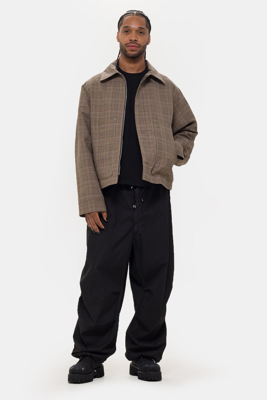 Chore Jacket in Brown Check - 2