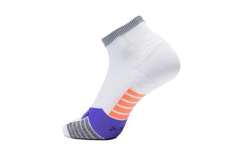 Li-Ning Li-Ning Running Short Socks 'White Purple' AWST101-5 outlook
