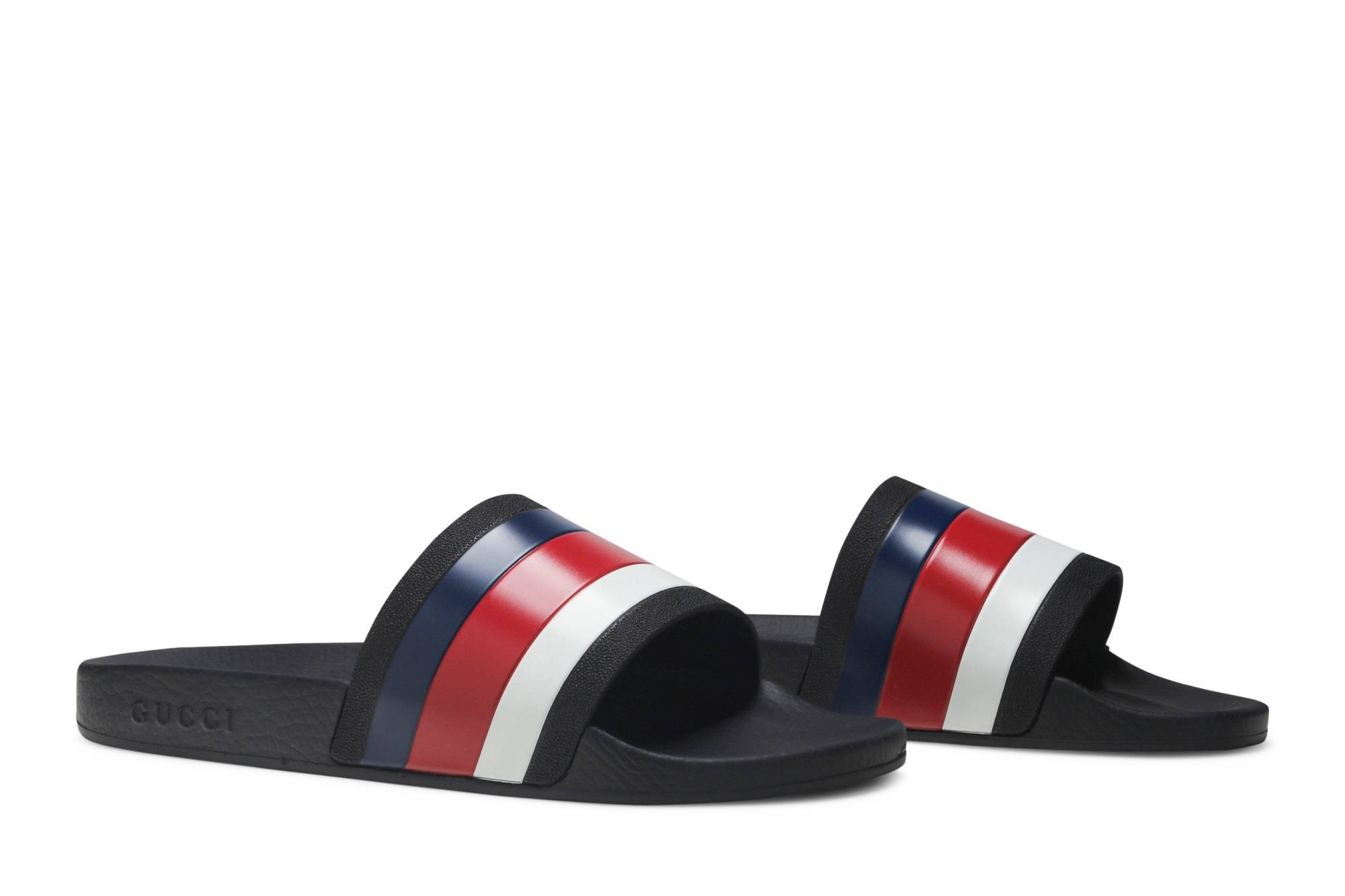 Gucci Pursuit '72 Slide 'Blue White Stripe' - 8