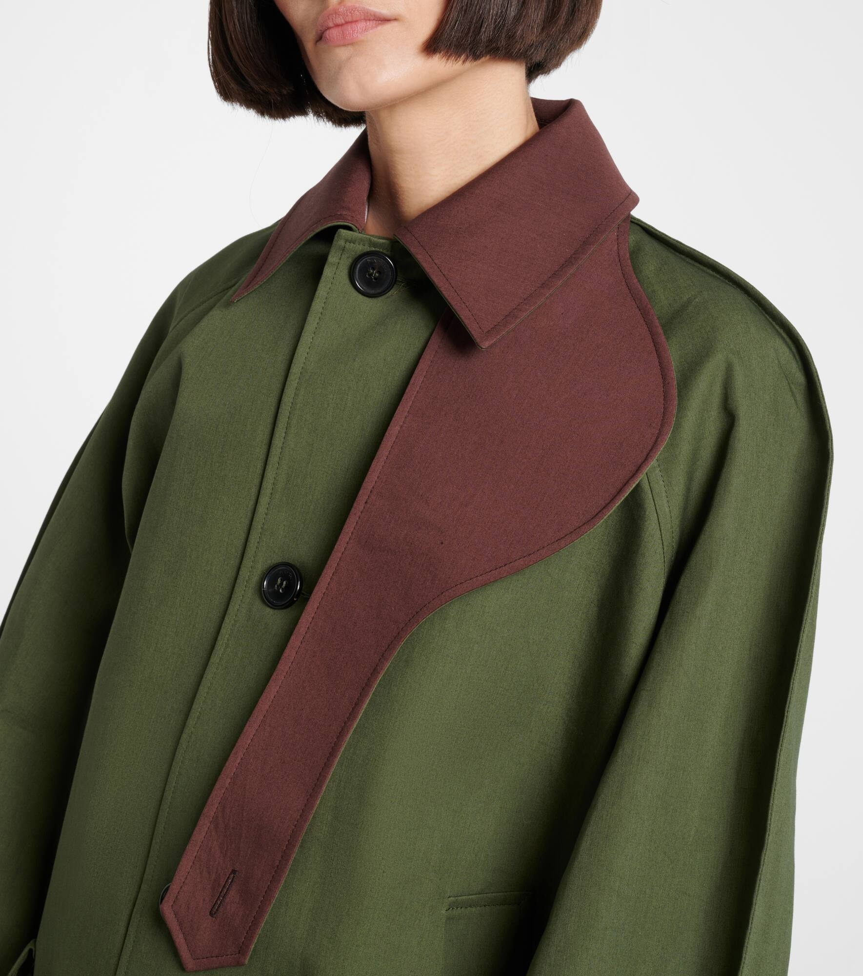 Cotton asymmetric jacket - 4