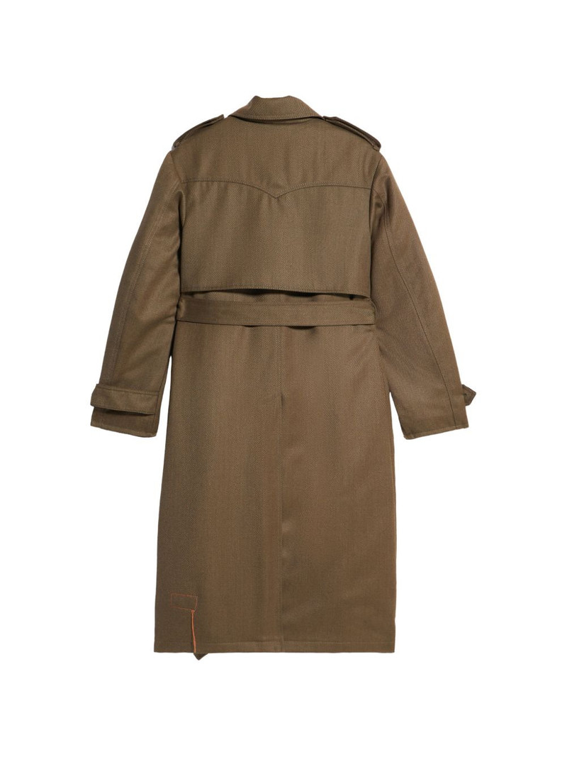 FORTELA double-breasted belted trench coat outlook
