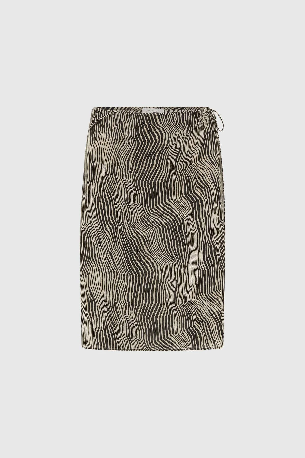 Savannah Silk Wrap Skirt - Sand - 1