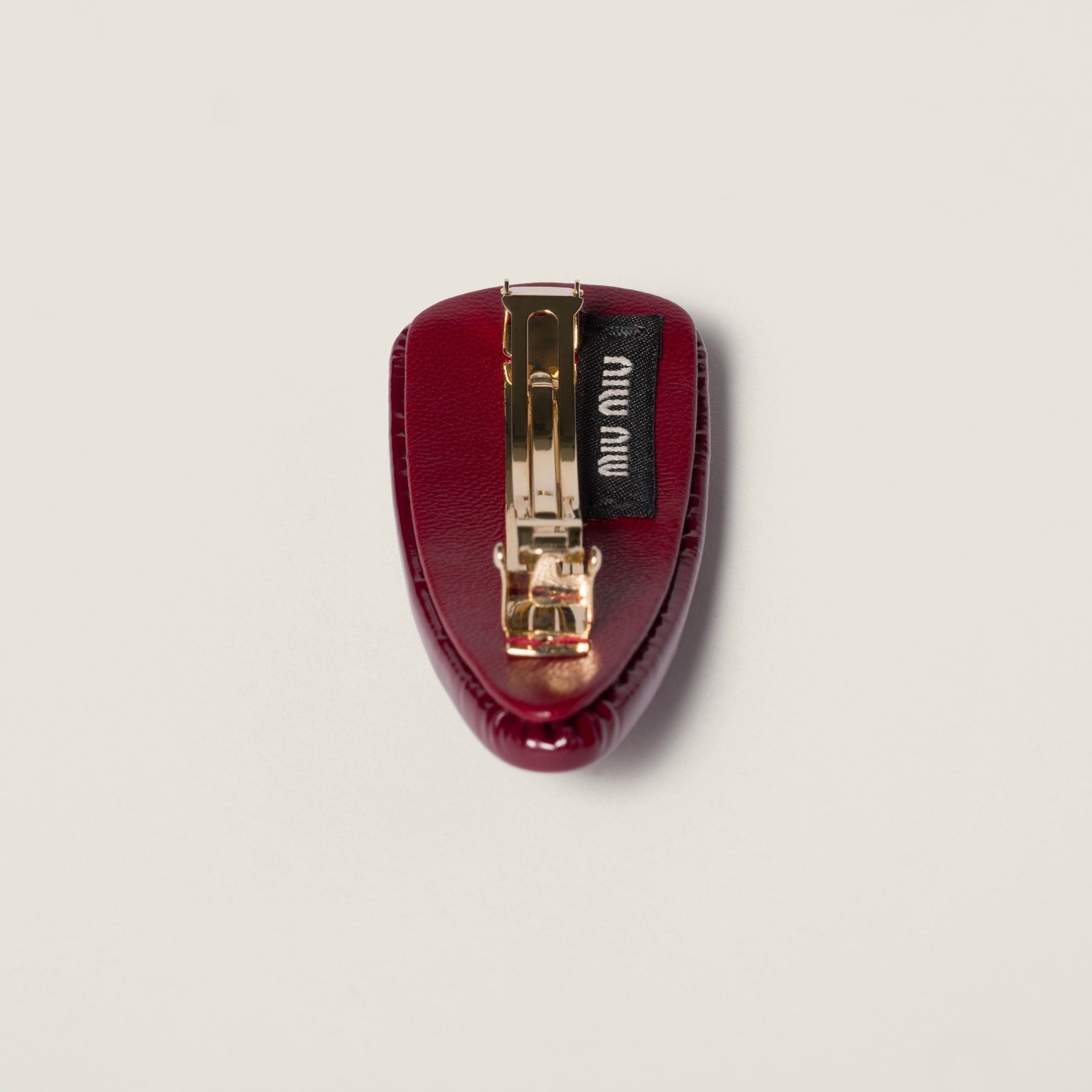 Patent leather hair clip - 2