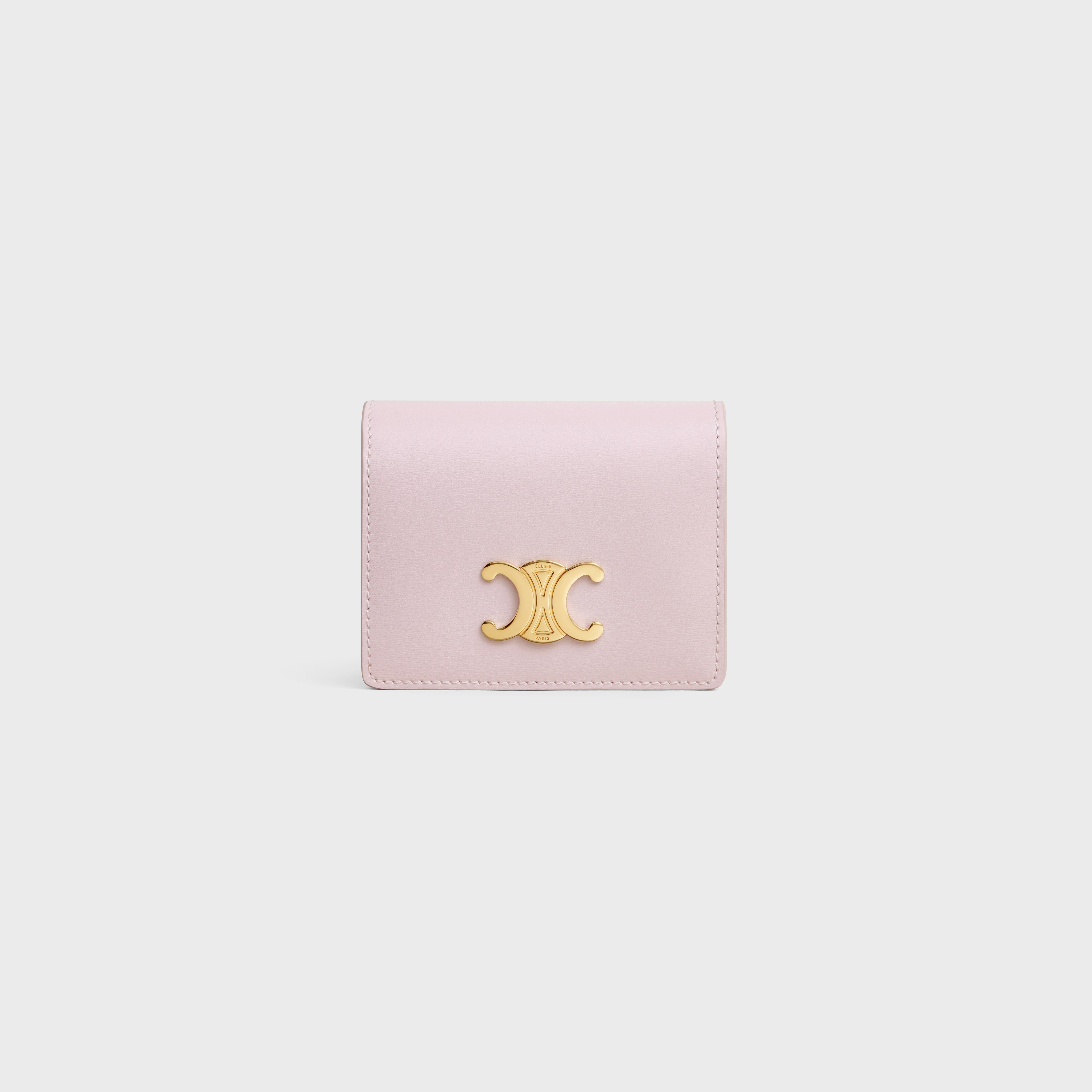 TRIOMPHE BUSINESS CARD HOLDER in SHINY CALFSKIN - 1