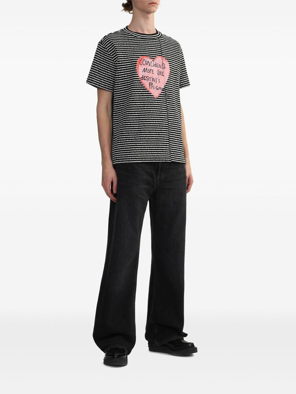 heart-print T-shirt - 2